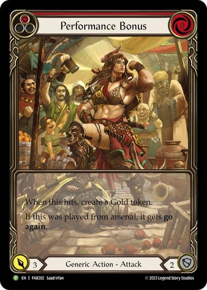 Performance Bonus (Red) - FAB202, Flesh and Blood: Promo Cards FAB202