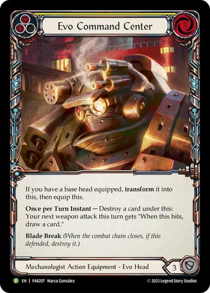 Evo Command Center - FAB207, Flesh and Blood: Promo Cards FAB207