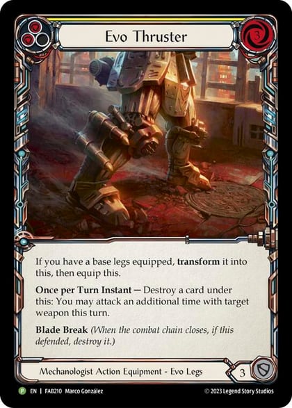 Evo Thruster - FAB210, Flesh and Blood: Promo Cards FAB210