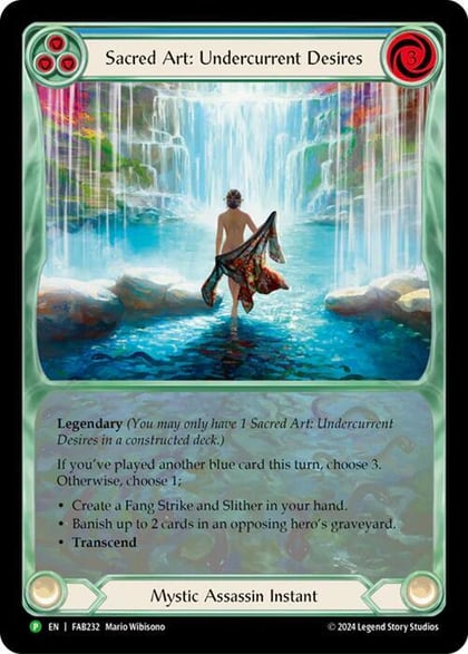 Sacred Art: Undercurrent Desires - FAB232, Flesh and Blood: Promo Cards FAB232