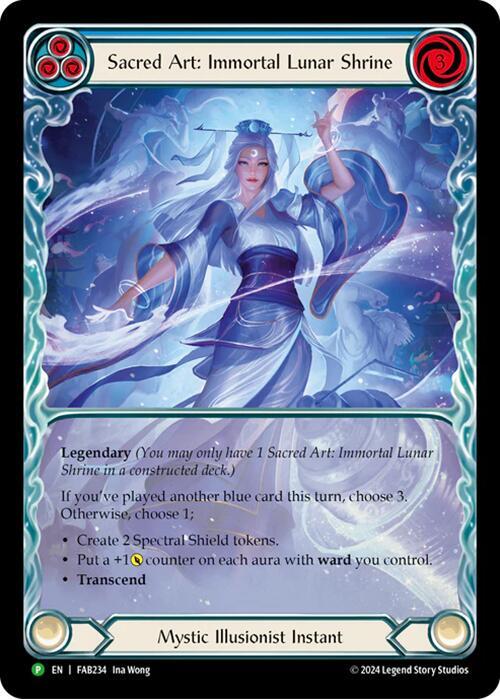 Sacred Art: Immortal Lunar Shrine - FAB234, Flesh and Blood: Promo Cards FAB234