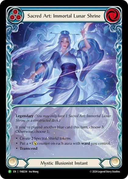 Sacred Art: Immortal Lunar Shrine - FAB234, Flesh and Blood: Promo Cards FAB234