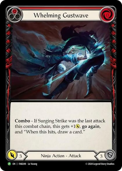Whelming Gustwave (Red) - FAB249, Flesh and Blood: Promo Cards FAB249