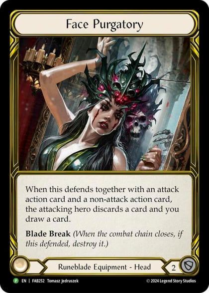 Face Purgatory (Golden) - FAB252, Flesh and Blood: Promo Cards FAB252