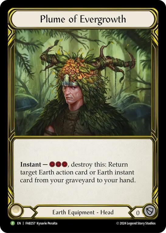 Plume of Evergrowth (Golden) - FAB257, Flesh and Blood: Promo Cards FAB257
