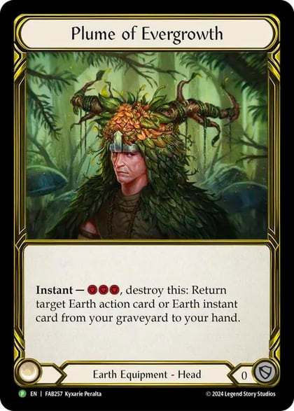 Plume of Evergrowth (Golden) - FAB257, Flesh and Blood: Promo Cards FAB257