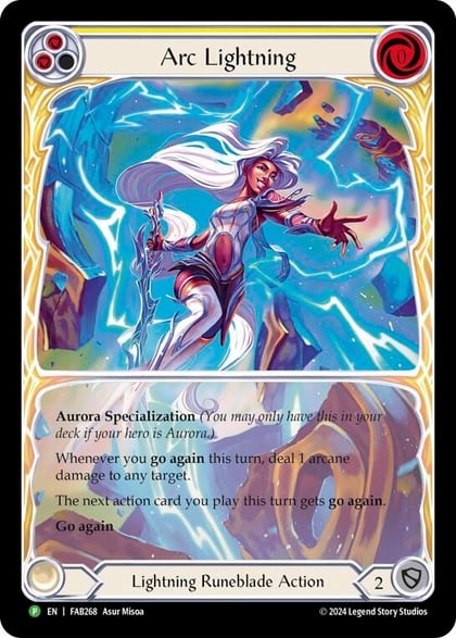 Arc Lightning (Extended Art) - FAB268, Flesh and Blood: Promo Cards FAB268
