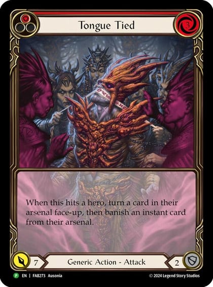 Tongue Tied (Extended Art) - FAB273, Flesh and Blood: Promo Cards FAB273