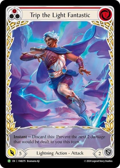 Trip the Light Fantastic (Red) (Extended Art) - FAB275, Flesh and Blood: Promo Cards FAB275