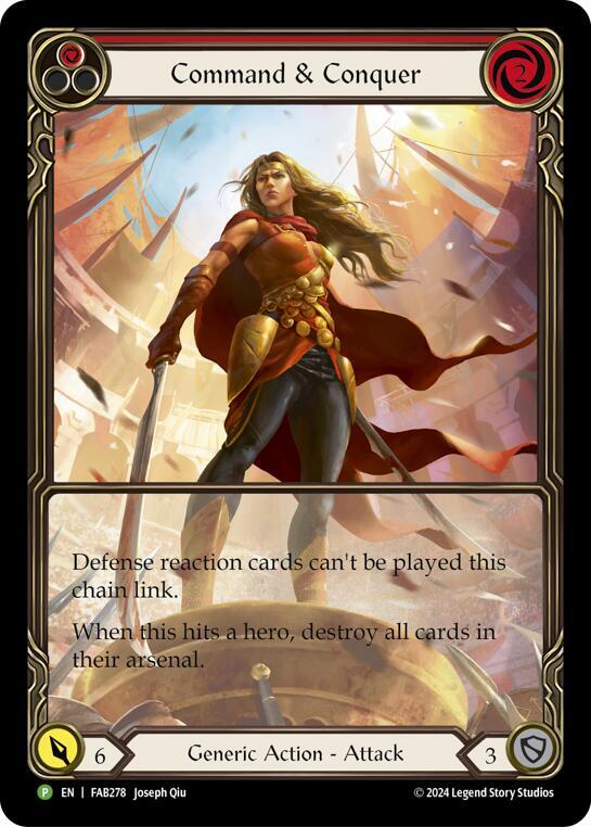 Command and Conquer (Extended Art) - FAB278, Flesh and Blood: Promo Cards FAB278