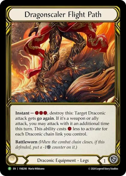 Dragonscaler Flight Path - FAB290, Flesh and Blood: Promo Cards FAB290