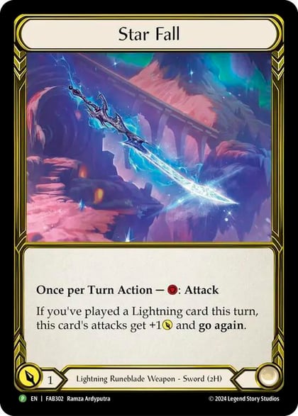 Star Fall (Golden) - FAB302, Flesh and Blood: Promo Cards FAB302
