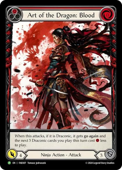 Art of the Dragon: Blood - FAB307, Flesh and Blood: Promo Cards FAB307