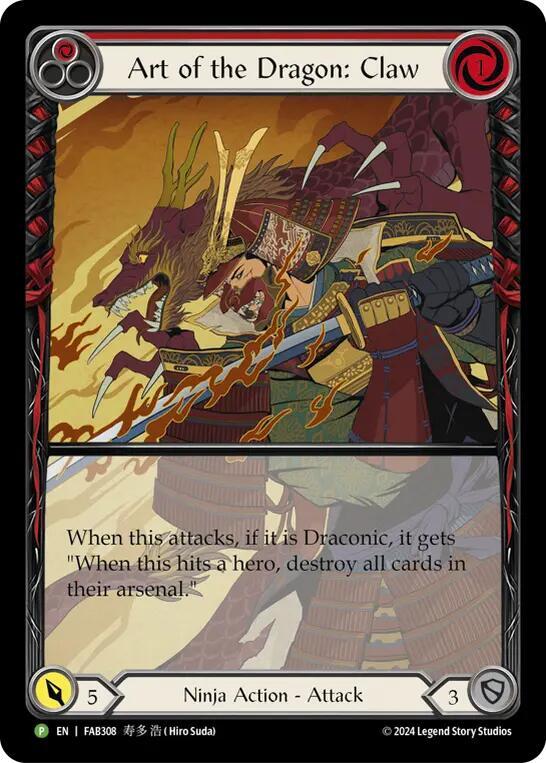 Art of the Dragon: Claw - FAB308, Flesh and Blood: Promo Cards FAB308