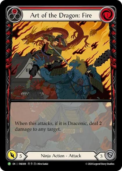 Art of the Dragon: Fire - FAB309, Flesh and Blood: Promo Cards FAB309