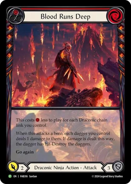 Blood Runs Deep - FAB316, Flesh and Blood: Promo Cards FAB316