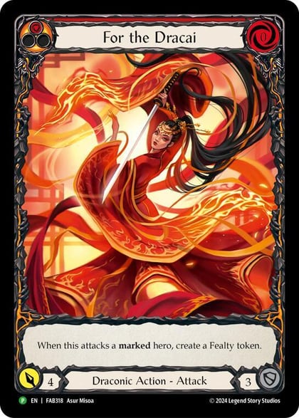 For the Dracai - FAB318, Flesh and Blood: Promo Cards FAB318
