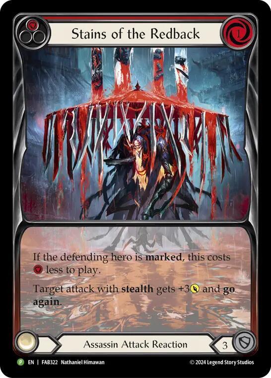 Stains of the Redback (Red) - FAB322, Flesh and Blood: Promo Cards FAB322