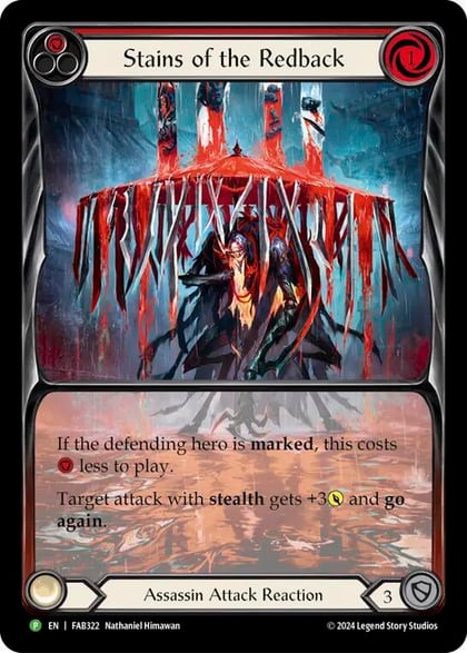 Stains of the Redback (Red) - FAB322, Flesh and Blood: Promo Cards FAB322