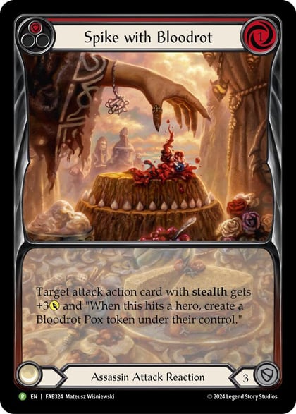 Spike with Bloodrot - FAB324, Flesh and Blood: Promo Cards FAB324