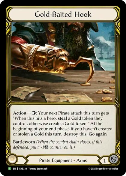 Gold-Baited Hook (Golden) - FAB339, Flesh and Blood: Promo Cards FAB339