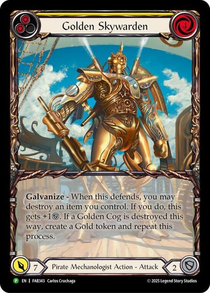 Golden Skywarden - FAB343, Flesh and Blood: Promo Cards FAB343