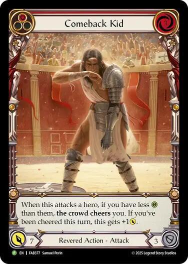Comeback Kid (Red) - FAB377, Flesh and Blood: Promo Cards FAB377