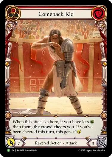 Comeback Kid (Red) - FAB377, Flesh and Blood: Promo Cards FAB377