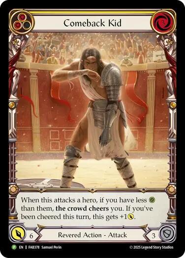 Comeback Kid (Yellow) - FAB378, Flesh and Blood: Promo Cards FAB378