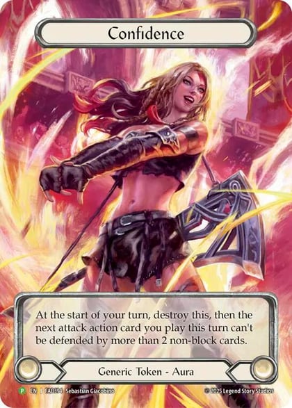Confidence - FAB394, Flesh and Blood: Promo Cards FAB394