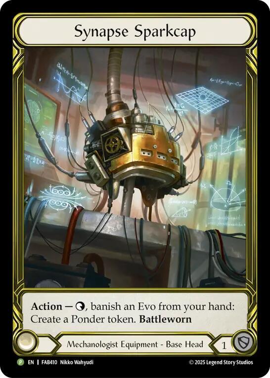 Synapse Sparkcap (Golden) - FAB410, Flesh and Blood: Promo Cards FAB410