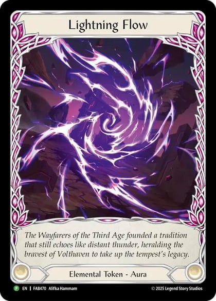 Lightning Flow (B) - FAB470, Flesh and Blood: Promo Cards FAB470