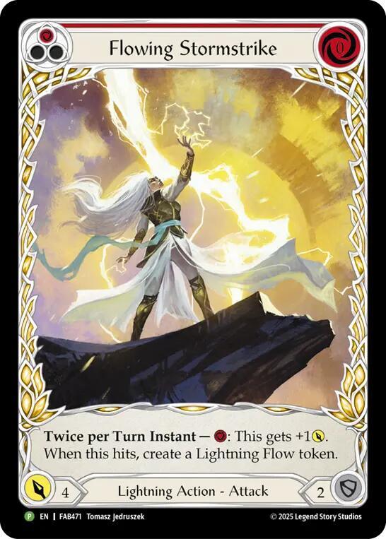 Flowing Stormstrike - FAB471, Flesh and Blood: Promo Cards FAB471