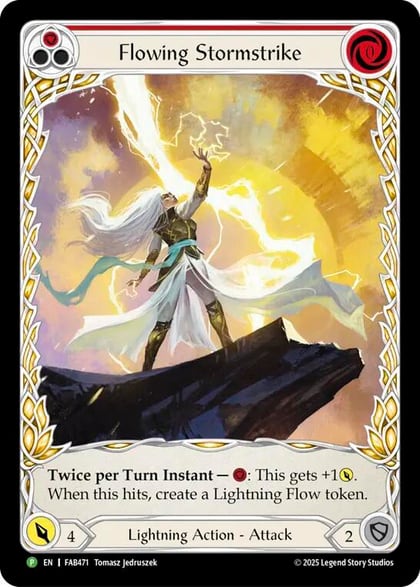 Flowing Stormstrike - FAB471, Flesh and Blood: Promo Cards FAB471