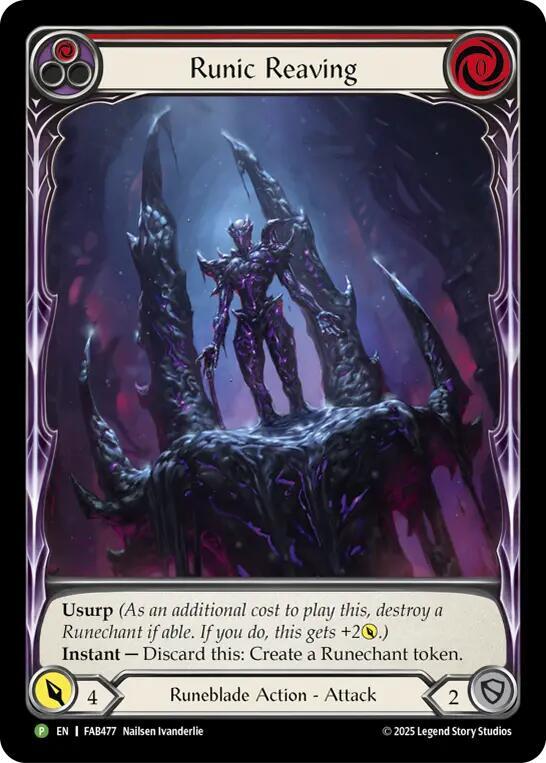 Runic Reaving - FAB477, Flesh and Blood: Promo Cards FAB477