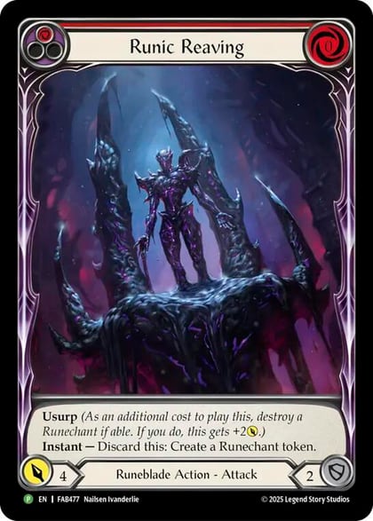 Runic Reaving - FAB477, Flesh and Blood: Promo Cards FAB477