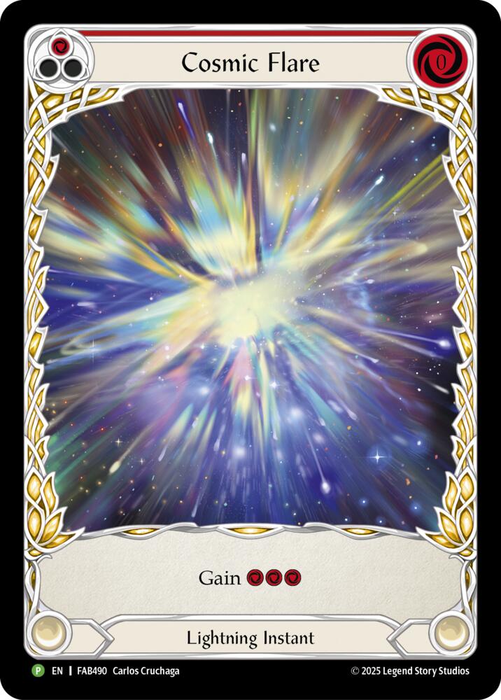 Cosmic Flare - FAB490, Flesh and Blood: Promo Cards FAB490