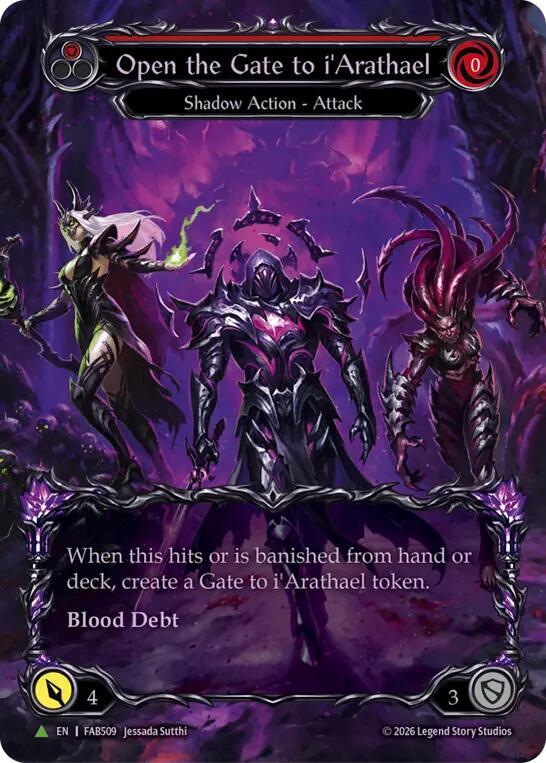 Open the Gate to i'Arathael (Red) (Marvel) - FAB509, Flesh and Blood: Promo Cards FAB509