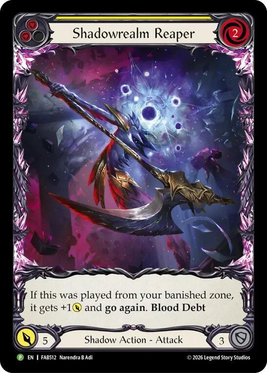Shadowrealm Reaper (Yellow) - FAB512, Flesh and Blood: Promo Cards FAB512
