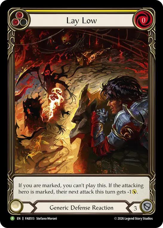 Lay Low (Yellow) - FAB513, Flesh and Blood: Promo Cards FAB513