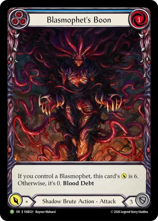 Blasmophet's Boon - FAB521, Flesh and Blood: Promo Cards FAB521