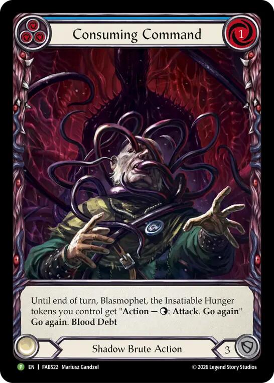 Consuming Command - FAB522, Flesh and Blood: Promo Cards FAB522