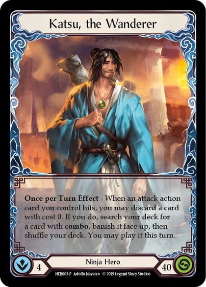 Katsu, the Wanderer - HER003, Flesh and Blood: Promo Cards HER003