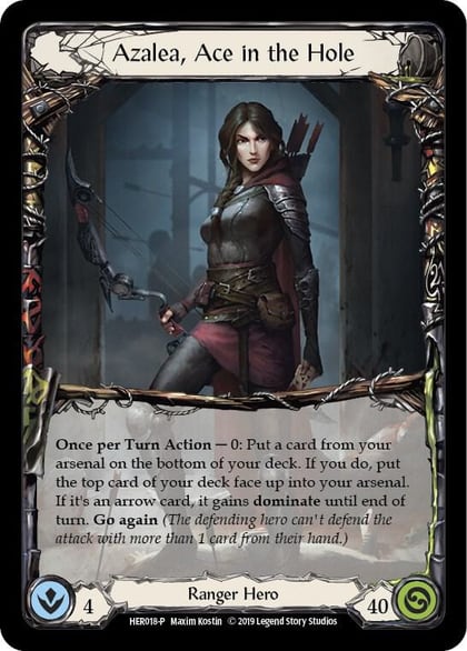 Azalea, Ace in the Hole (Rainbow) - HER018, Flesh and Blood: Promo Cards HER018