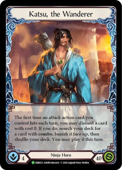 Katsu, the Wanderer (Rainbow), Flesh and Blood: Promo Cards HER023