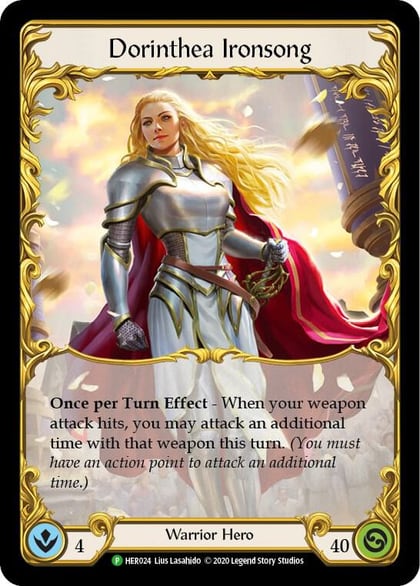 Dorinthea Ironsong (Rainbow) - HER024, Flesh and Blood: Promo Cards HER024