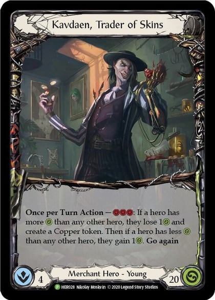 Kavdaen, Trader of Skins - HER028, Flesh and Blood: Promo Cards HER028