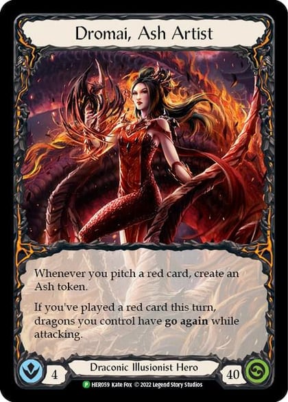 Dromai, Ash Artist - HER059, Flesh and Blood: Promo Cards HER059