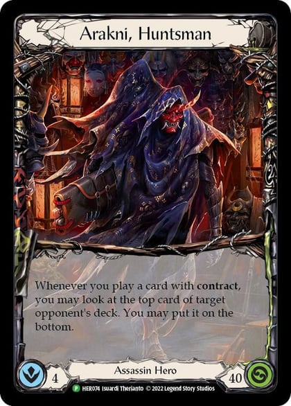 Arakni, Huntsman - HER074, Flesh and Blood: Promo Cards HER074