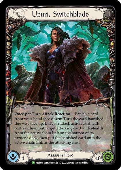 Uzuri, Switchblade - HER077, Flesh and Blood: Promo Cards HER077